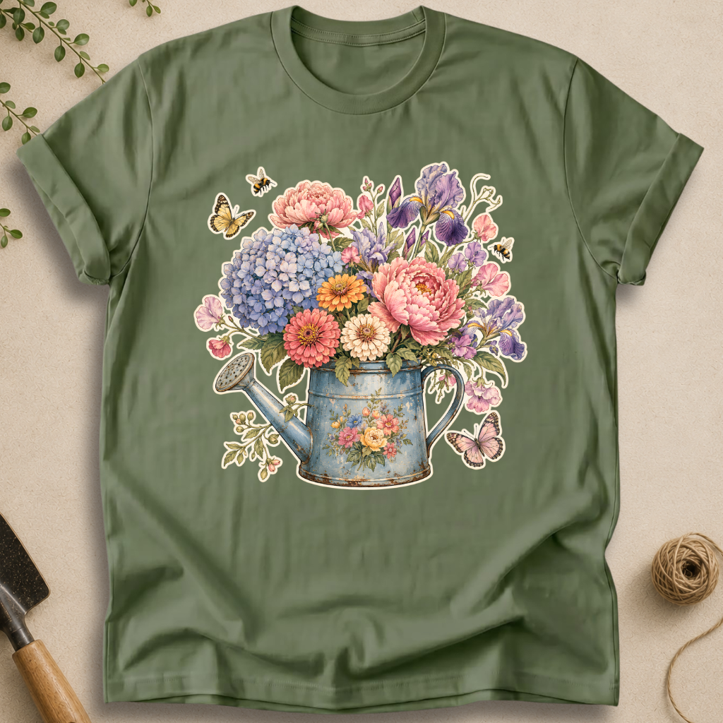 Flower Watering Can T-Shirt