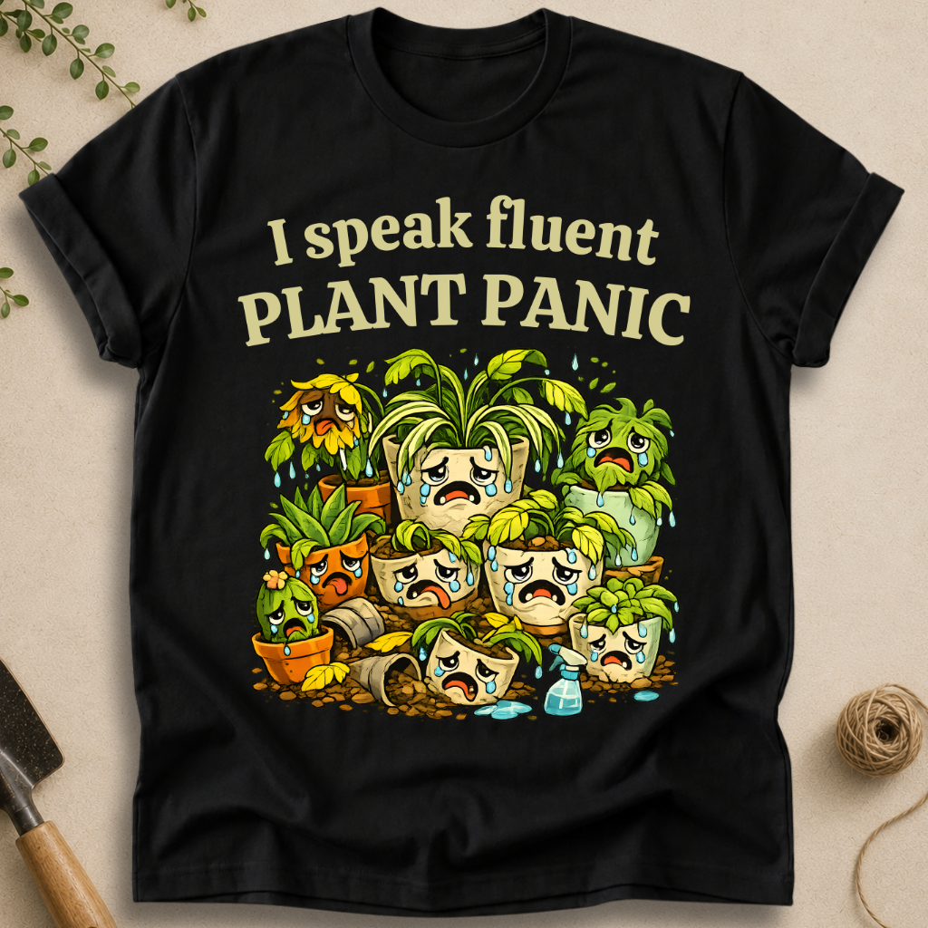 I Speak Fluent Plant Panic T-Shirt