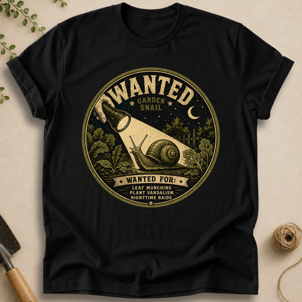 Wanted Garden Snail T-Shirt