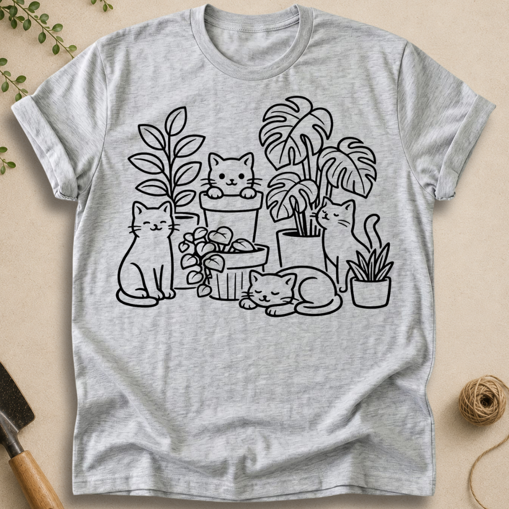 Cats and Plants T-Shirt