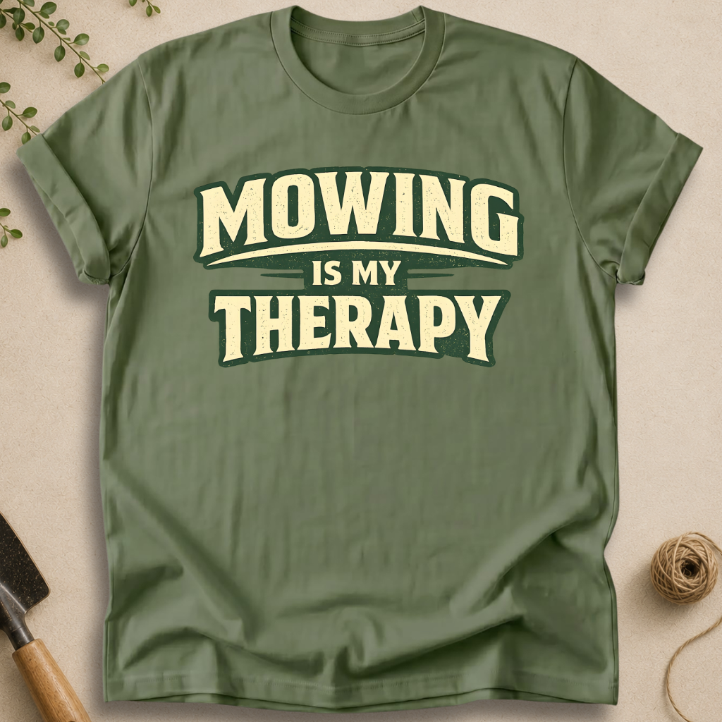 Mowing Is My Therapy T-Shirt