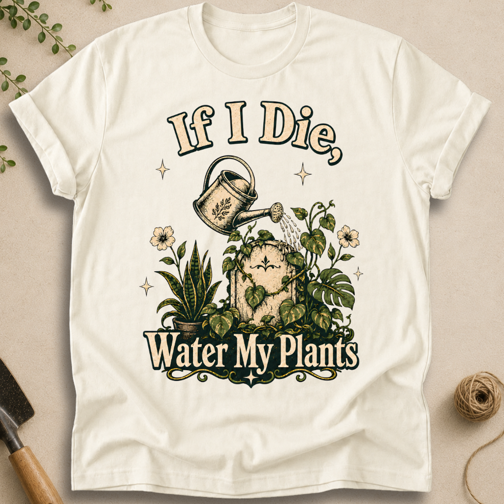 If I Die Water My Plants T-Shirt
