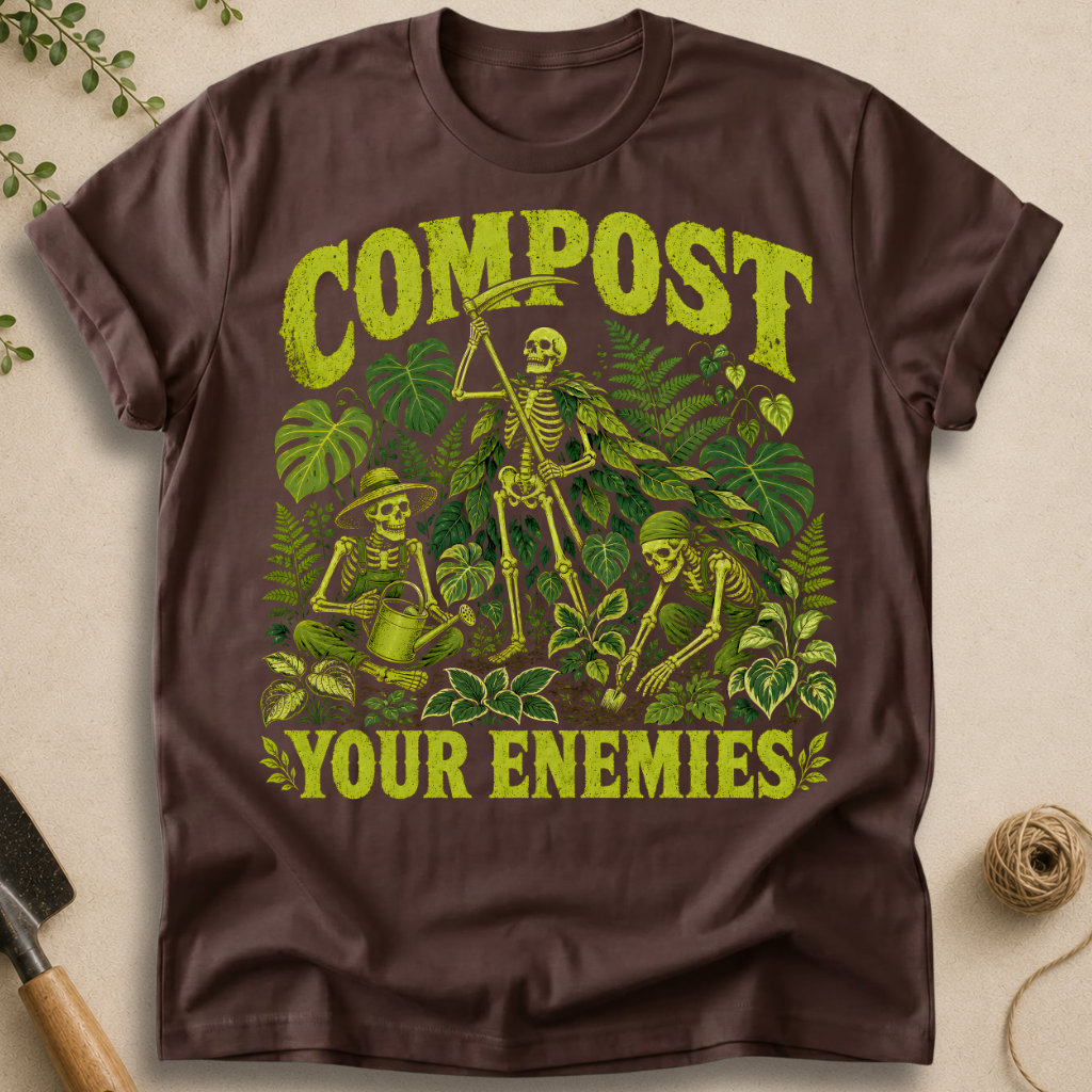 Compost Your Enemies Skeleton T-Shirt