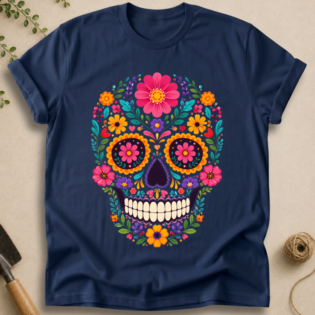 Floral Skull T-Shirt