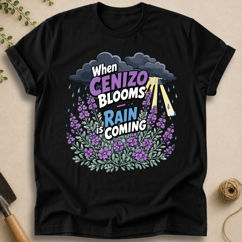 When Cenizo Blooms Rain Is Coming T-Shirt