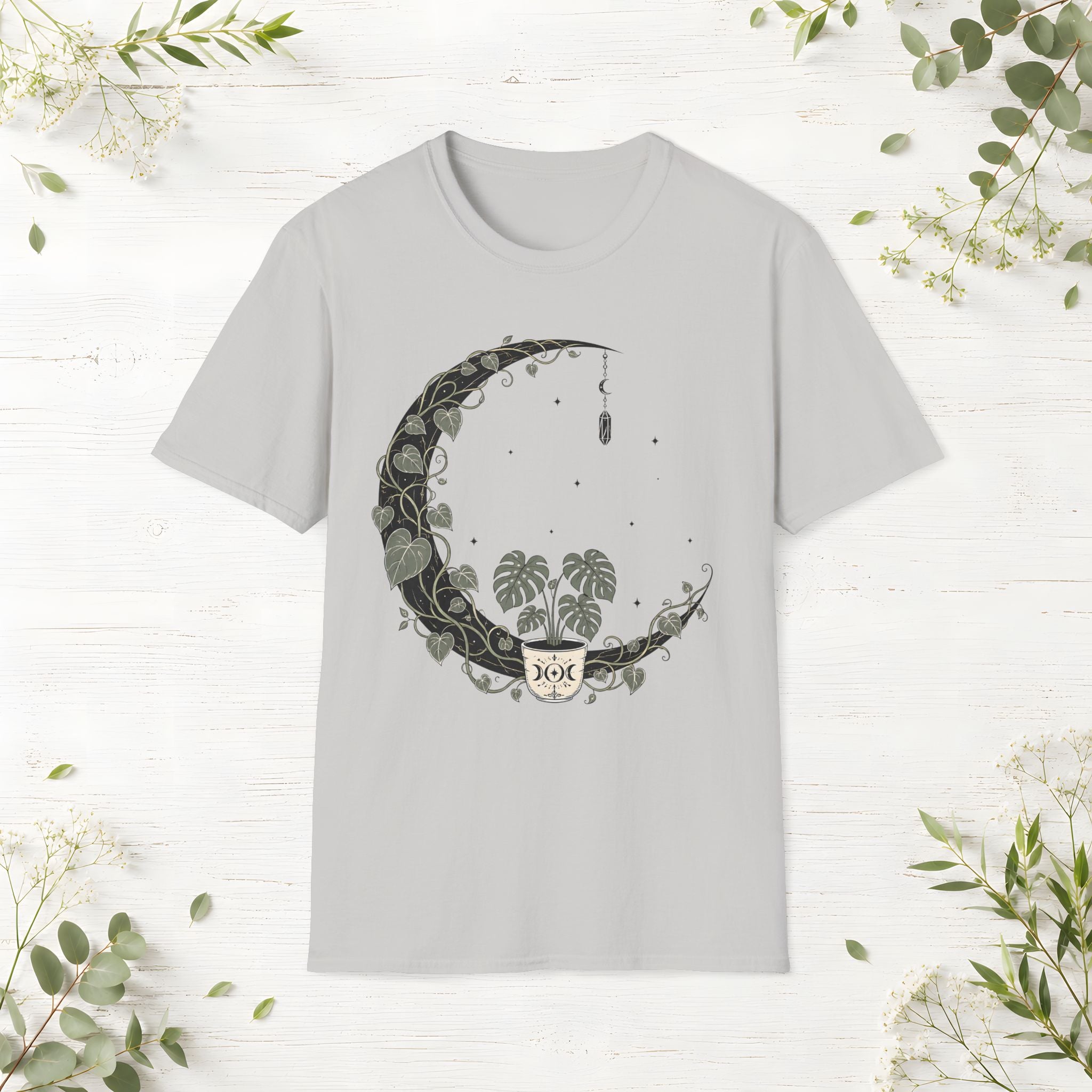 Mystic Monstera Moon T-Shirt