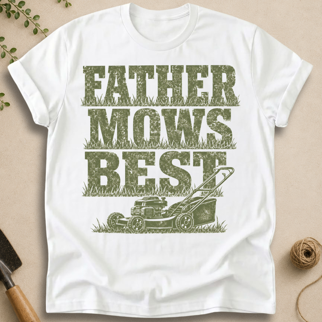 Father Mows Best T-Shirt