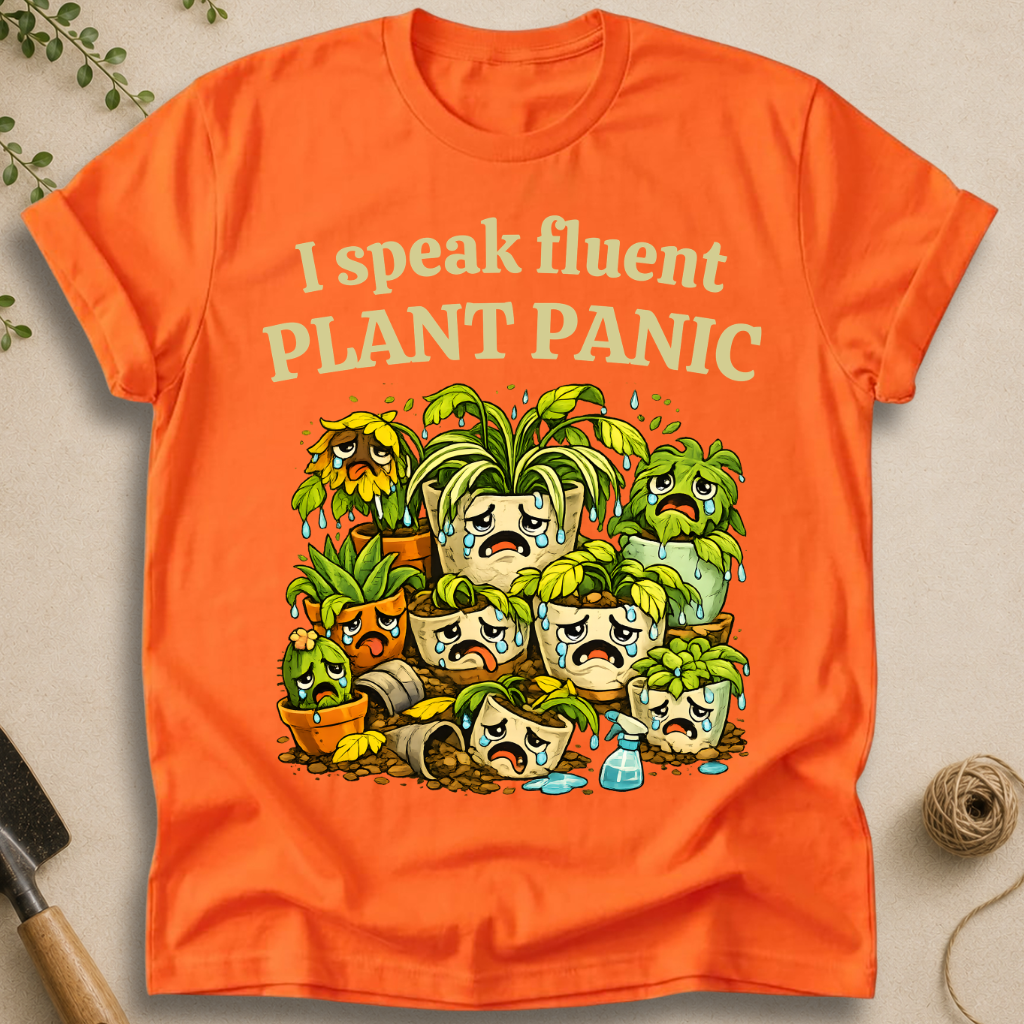 I Speak Fluent Plant Panic T-Shirt