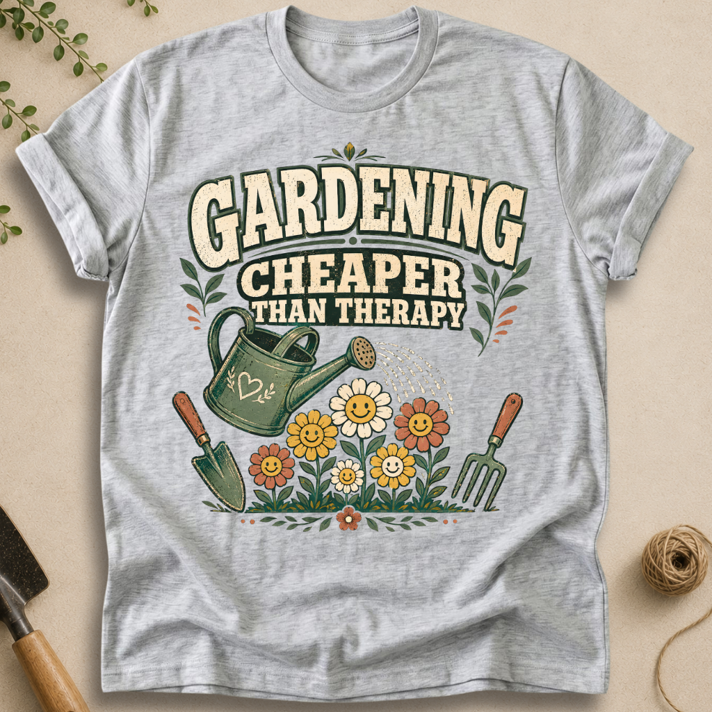 Gardening Cheaper Than Therapy T-Shirt