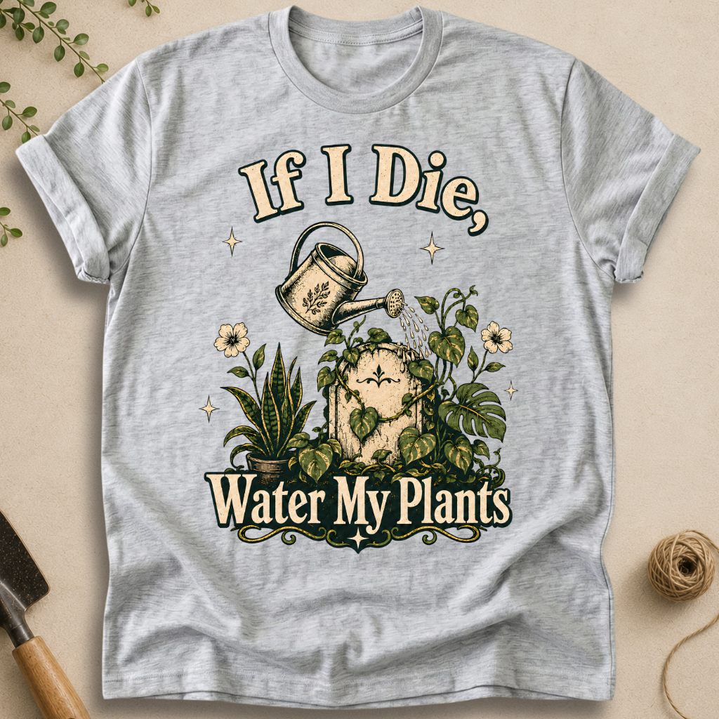 If I Die Water My Plants T-Shirt