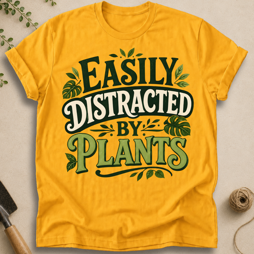 Easily Distracted By Plants T-Shirt