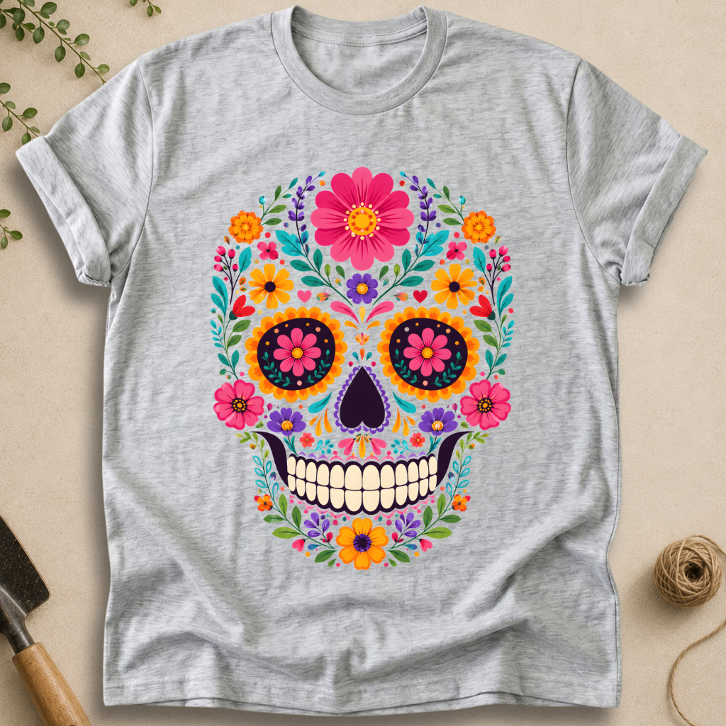 Floral Skull T-Shirt