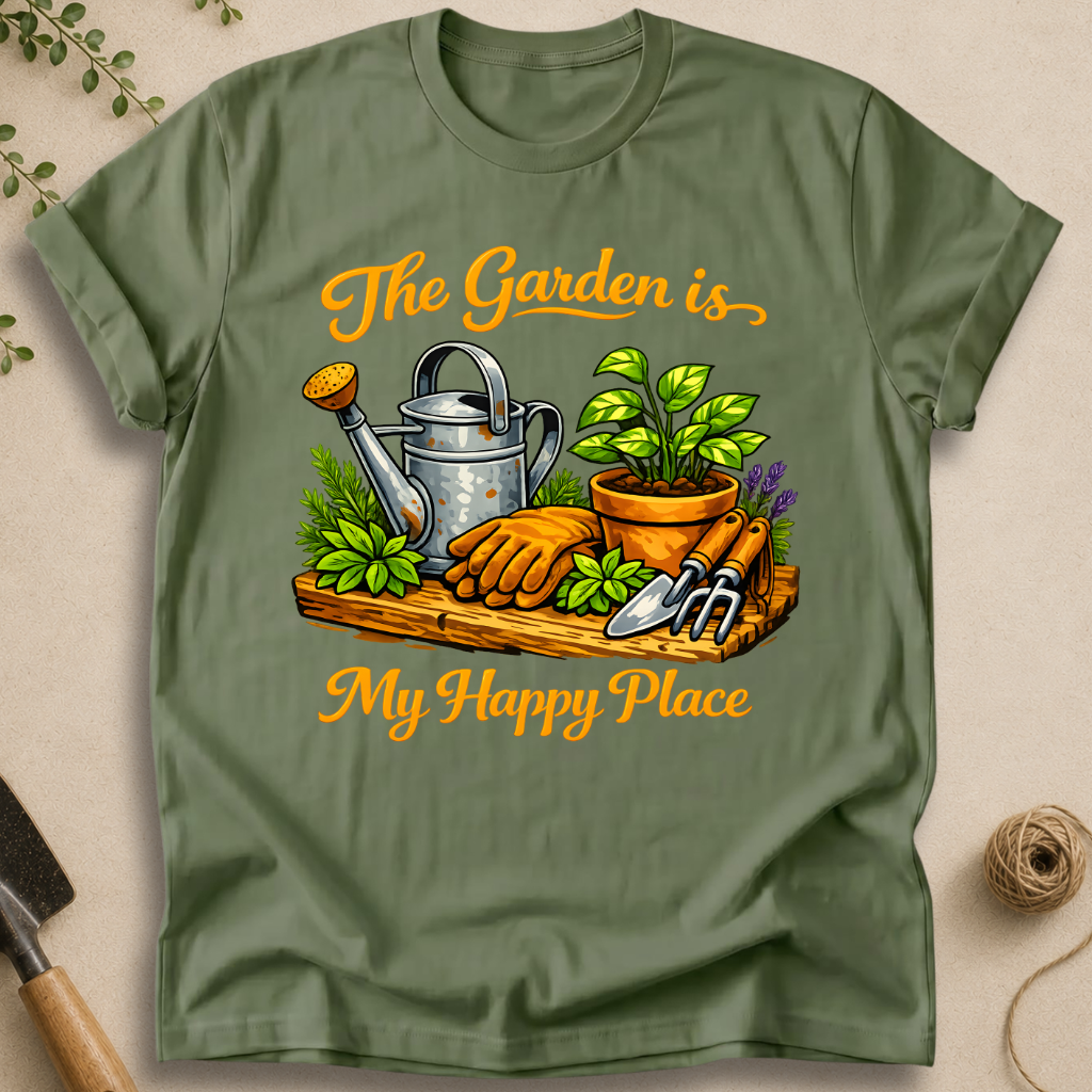 The Garden Is My Happy Place T-Shirt