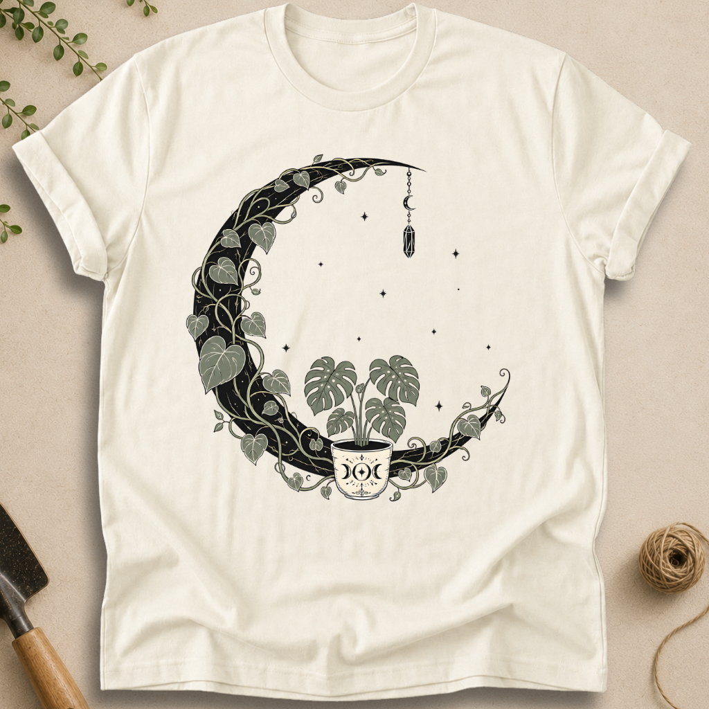 Mystic Monstera Moon T-Shirt