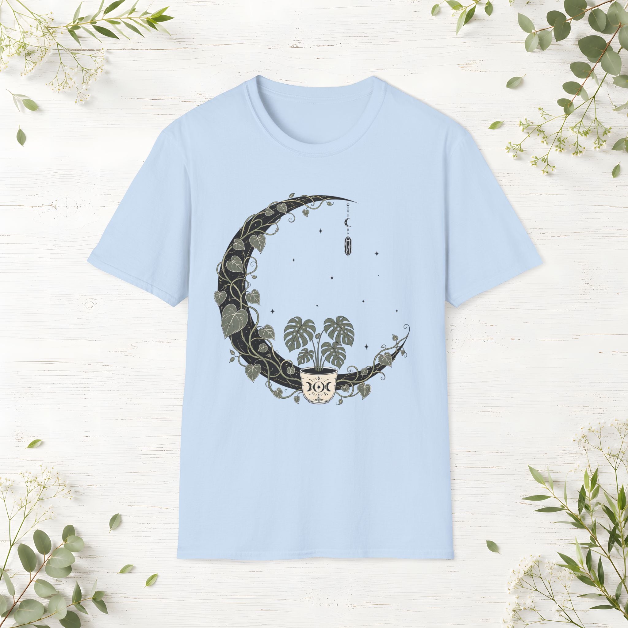 Mystic Monstera Moon T-Shirt