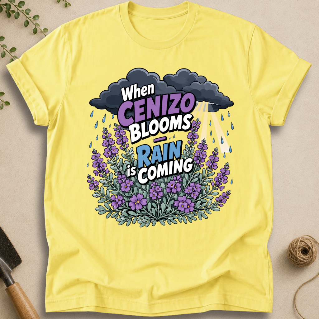 When Cenizo Blooms Rain Is Coming T-Shirt