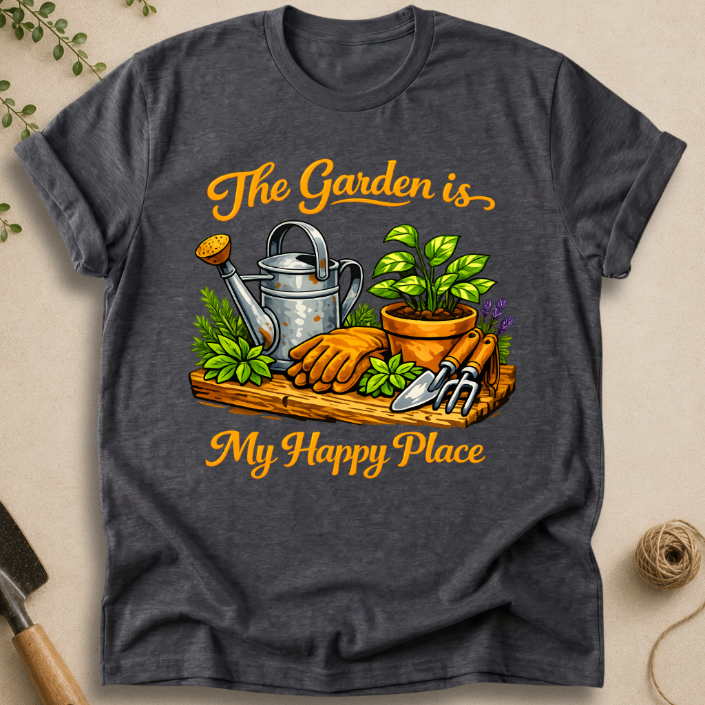 The Garden Is My Happy Place T-Shirt