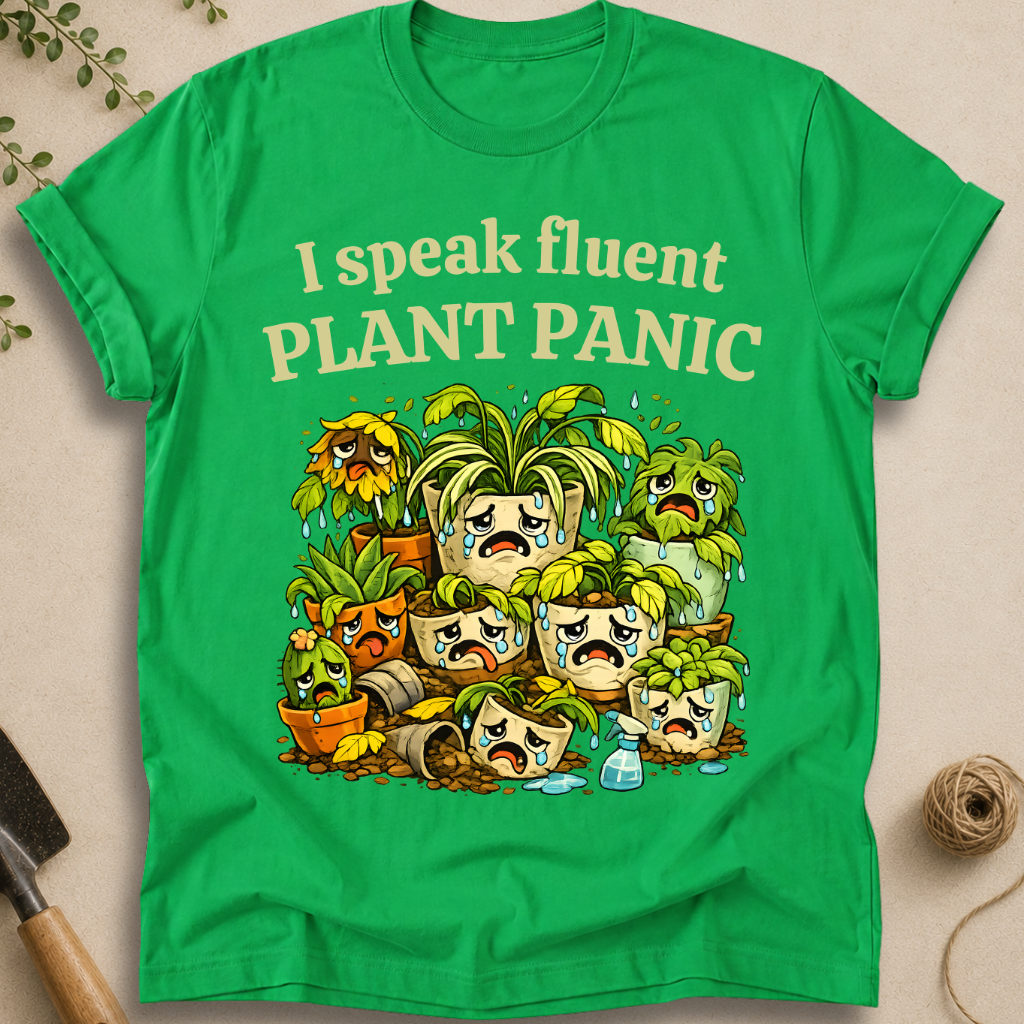 I Speak Fluent Plant Panic T-Shirt