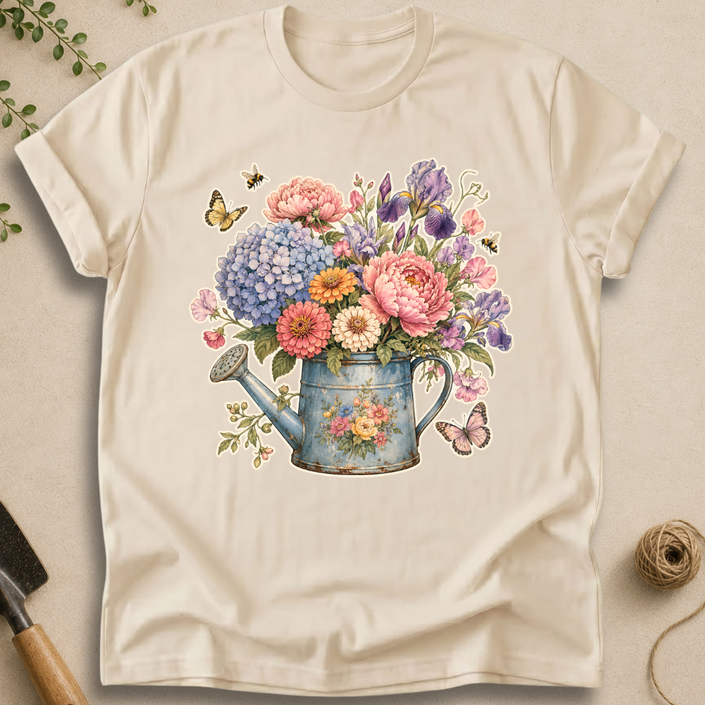 Flower Watering Can T-Shirt