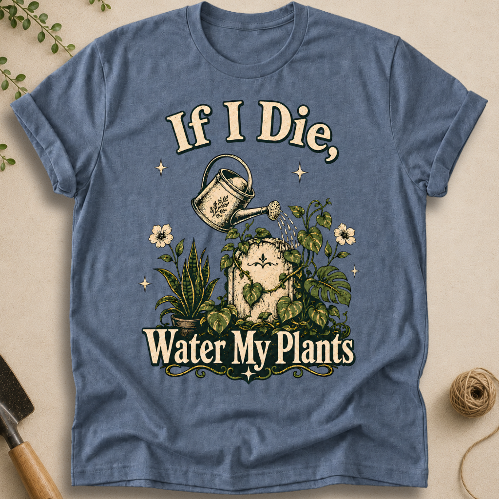 If I Die Water My Plants T-Shirt