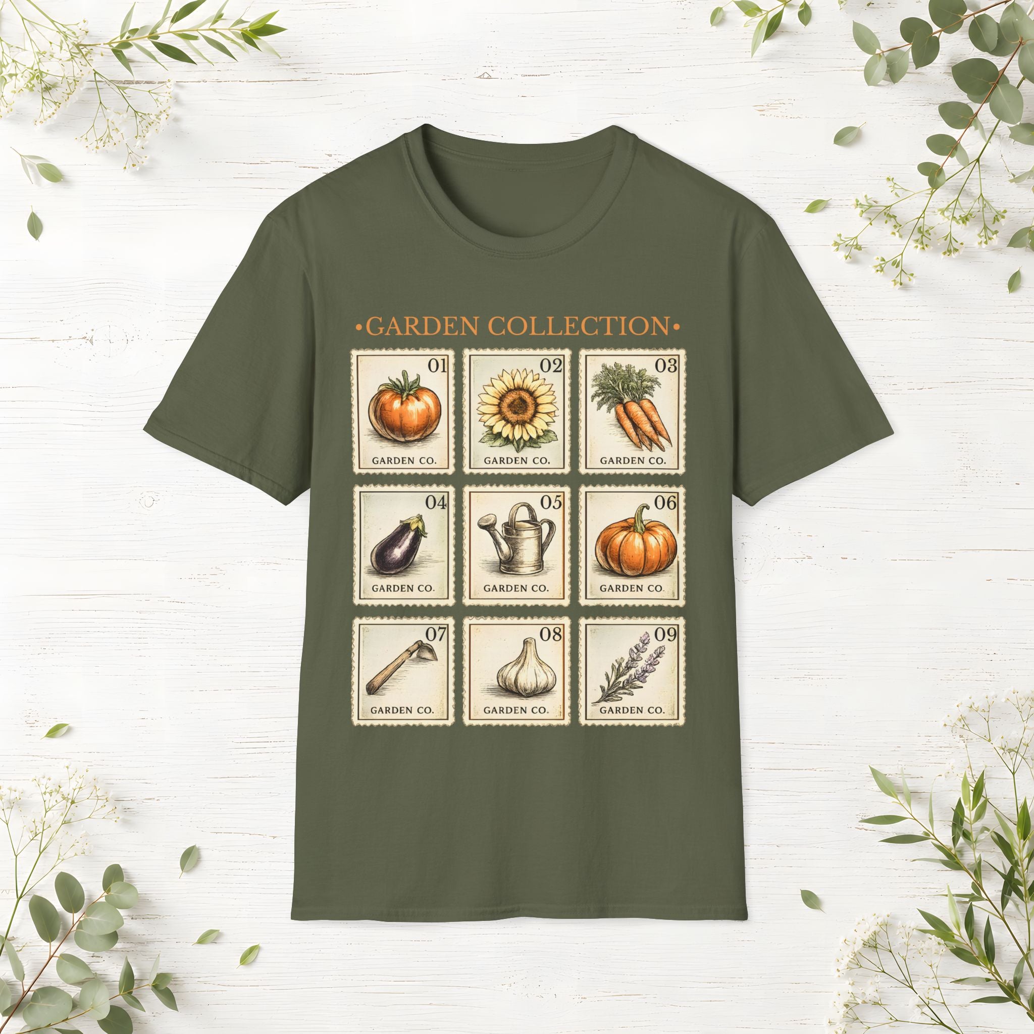 Garden Collection Stamps T-Shirt