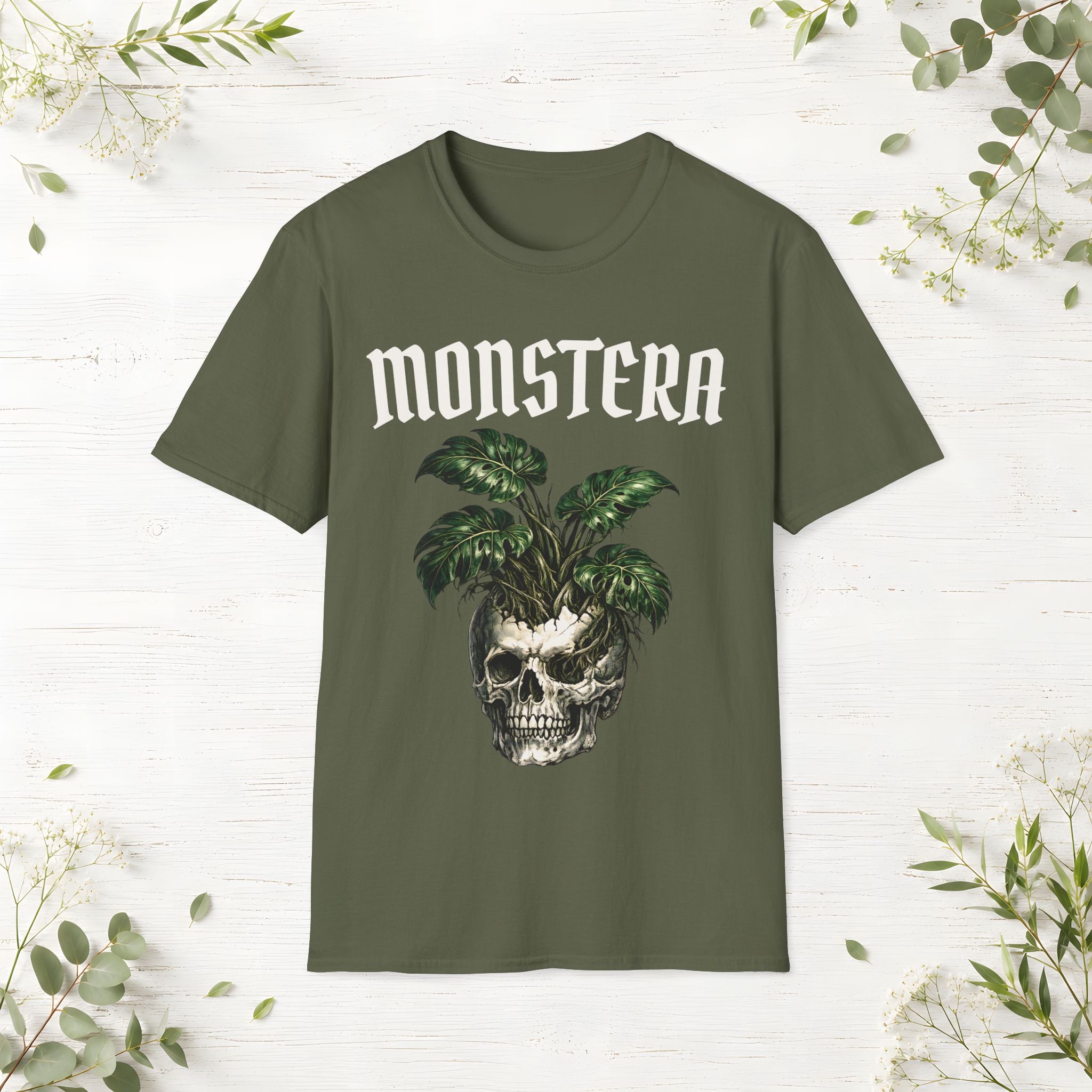 Monstera Skull T-Shirt