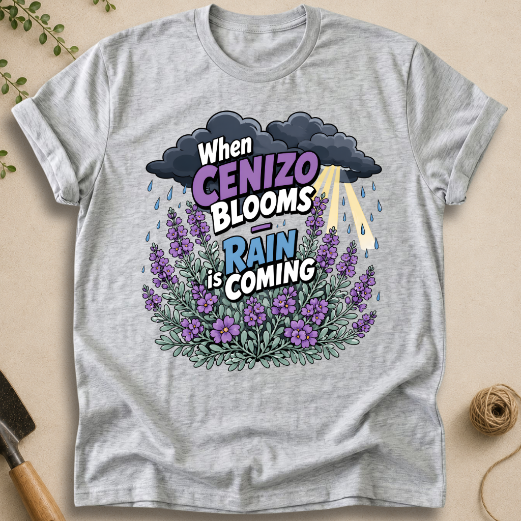 When Cenizo Blooms Rain Is Coming T-Shirt