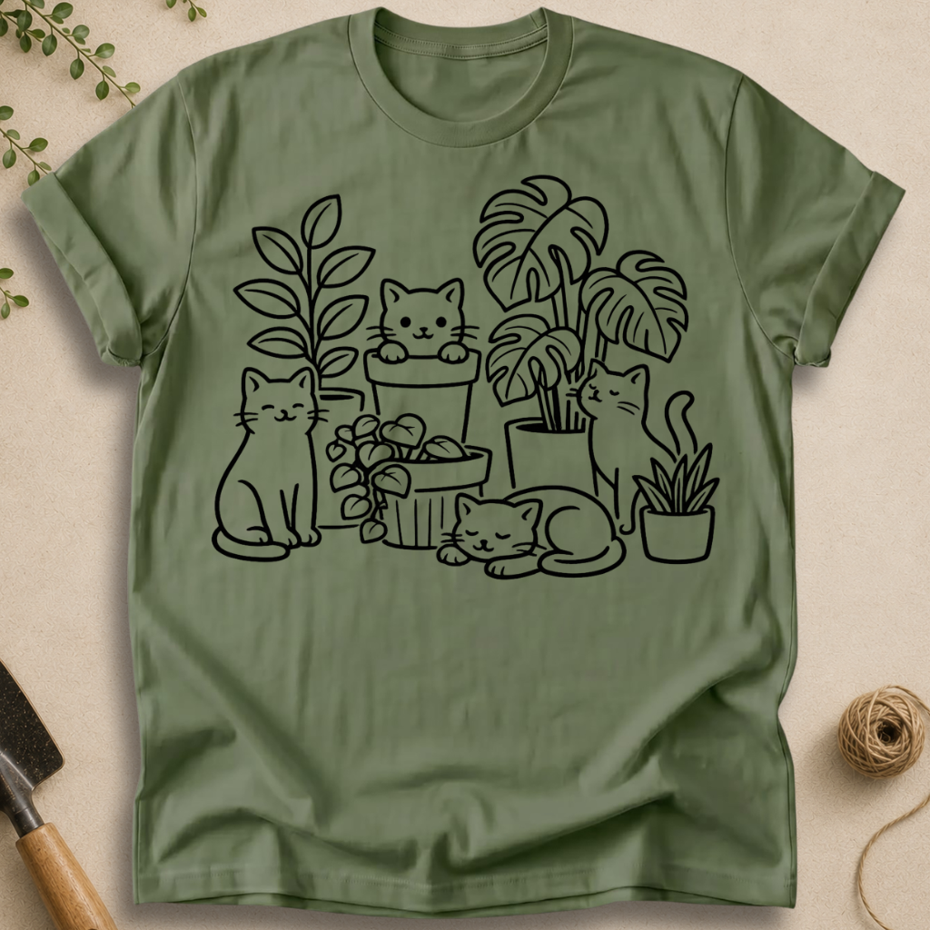 Cats and Plants T-Shirt