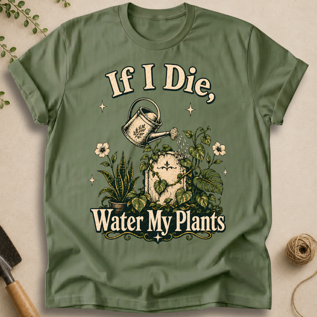 If I Die Water My Plants T-Shirt
