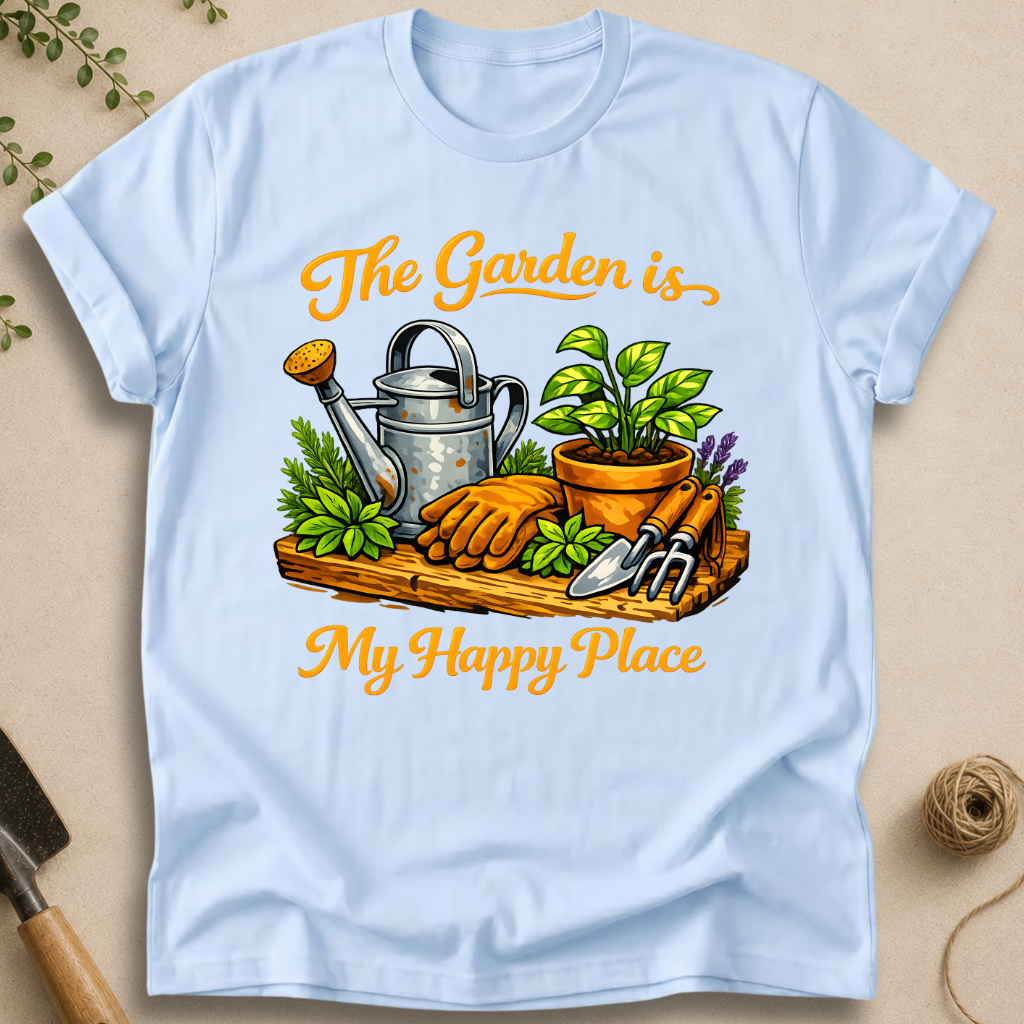 The Garden Is My Happy Place T-Shirt