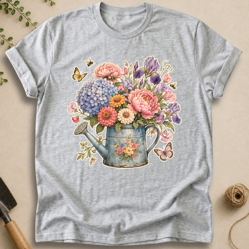 Flower Watering Can T-Shirt