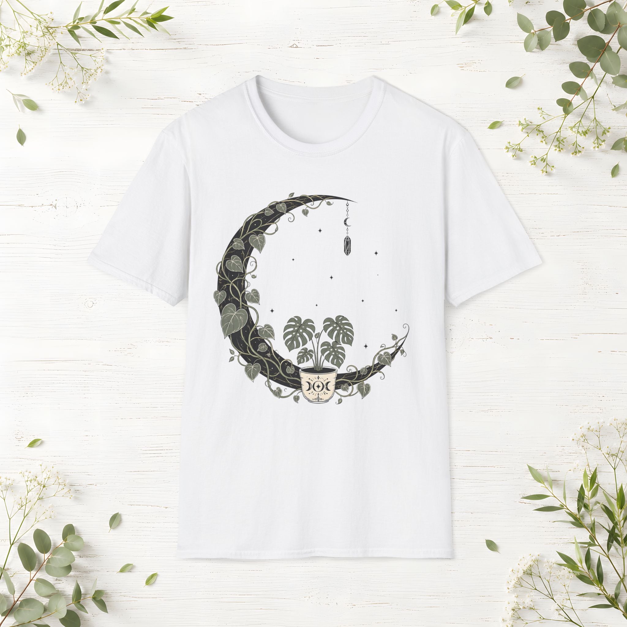 Mystic Monstera Moon T-Shirt