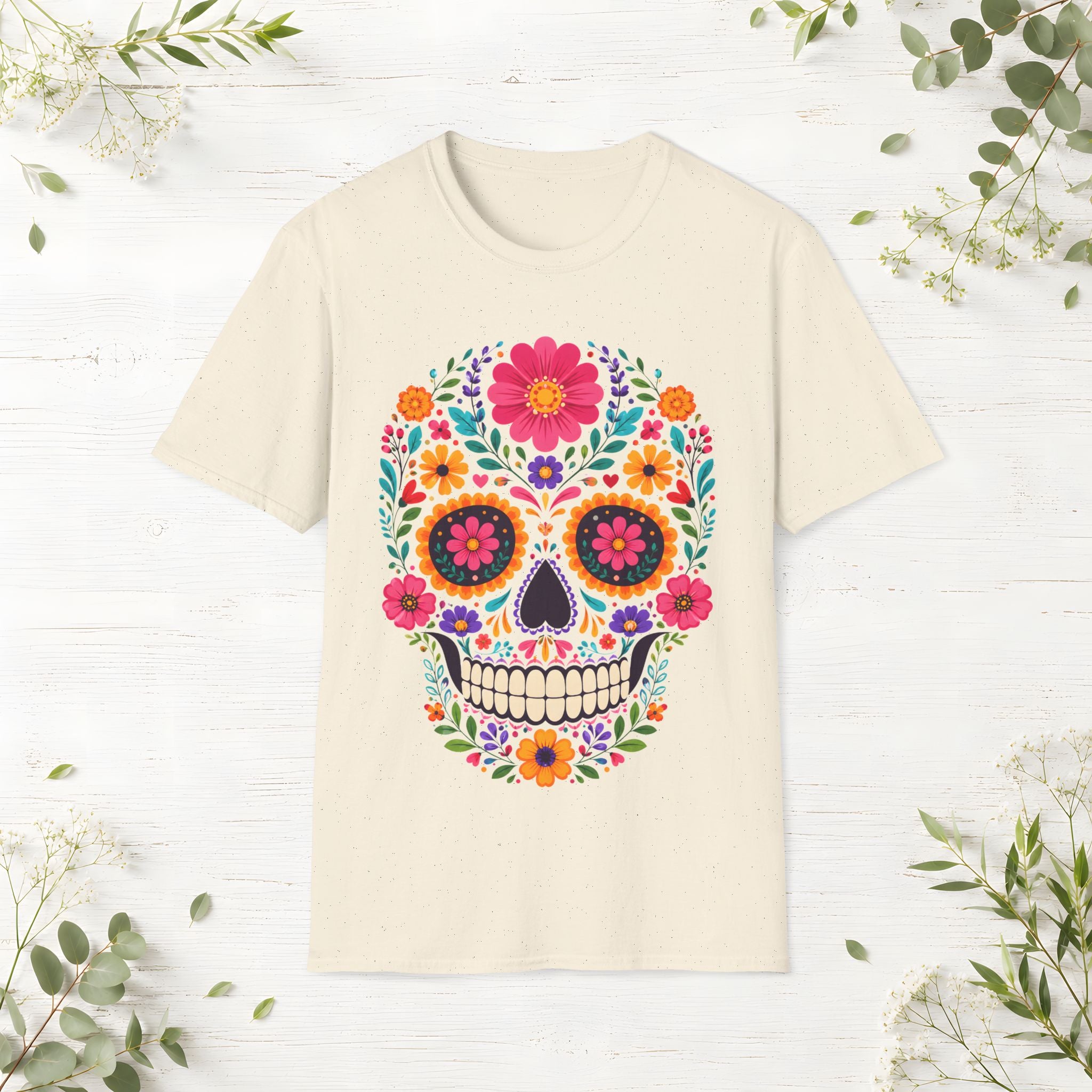 Floral Skull T-Shirt