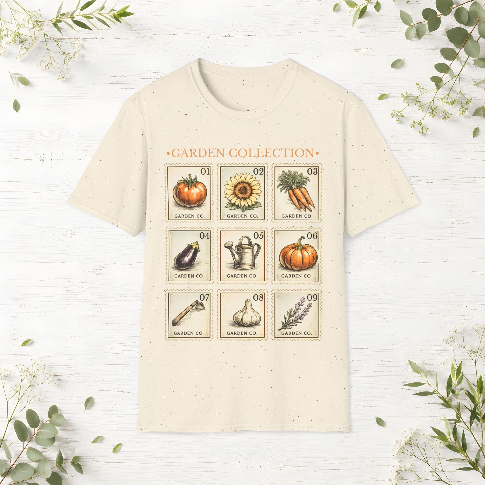 Garden Collection Stamps T-Shirt